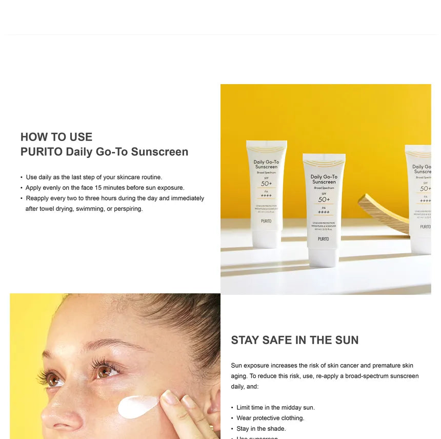 PURITO Daily Go-To Sunscreen